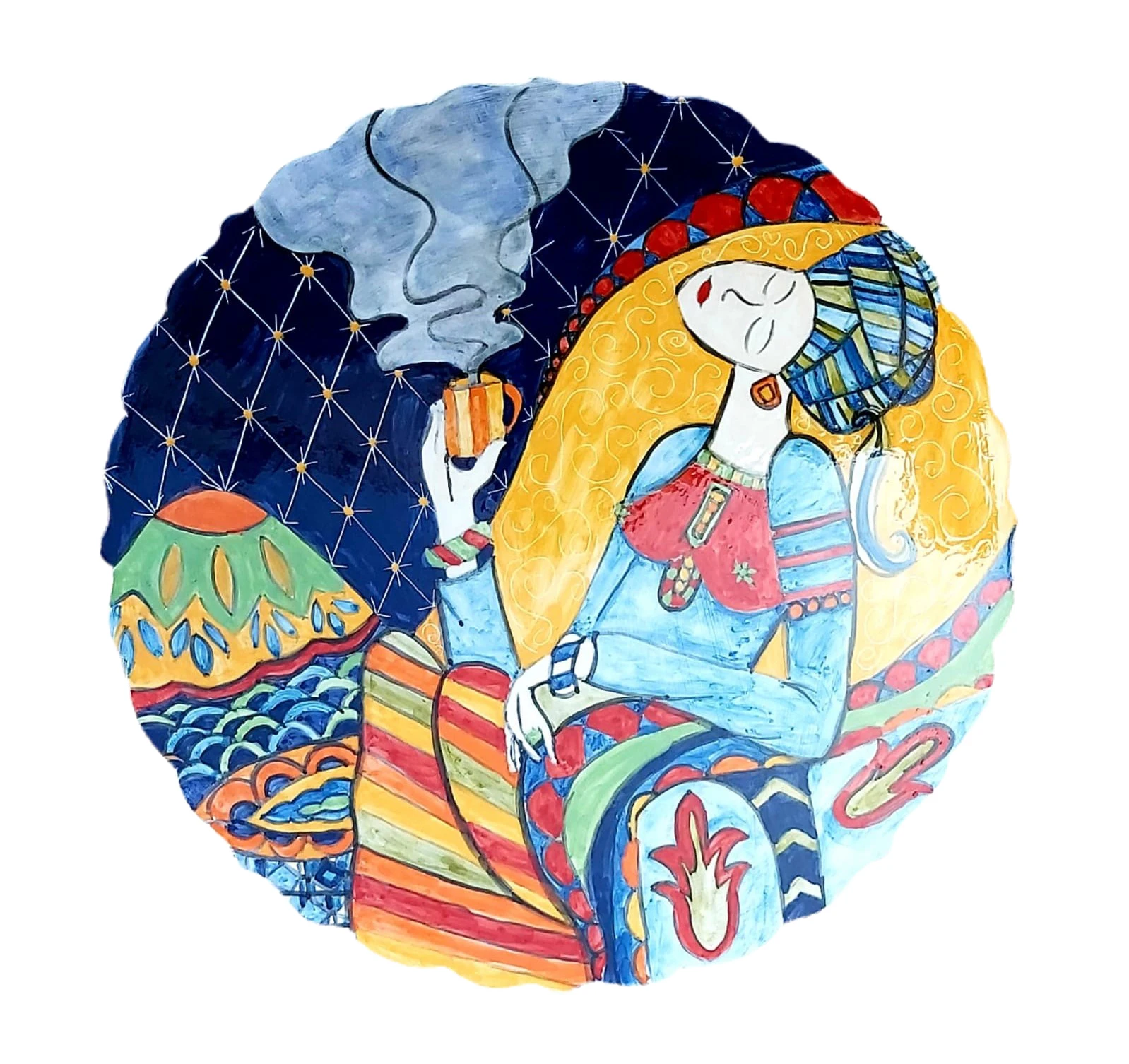 Finecraft Handmade 100% Original and Original Design Ceramic, Tile Decorative Plate And Box Es-664
Finecraft Handmade 100% Original and Original Design Ceramic, Tile Decorative Plate And Box Es-664