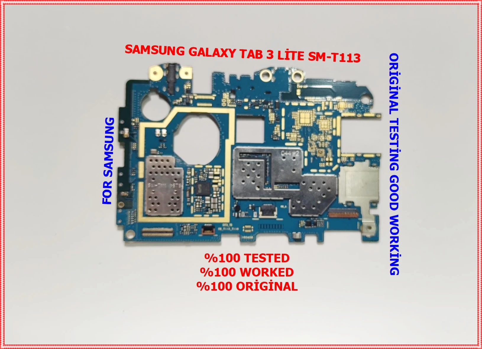 Разблокированный телефон SAMSUNG SM-T113 прошел проверку и доказал успешную сборку мяса и готов к использованию
Разблокированный телефон SAMSUNG SM-T113 прошел проверку и доказал успешную сборку мяса и готов к использованию