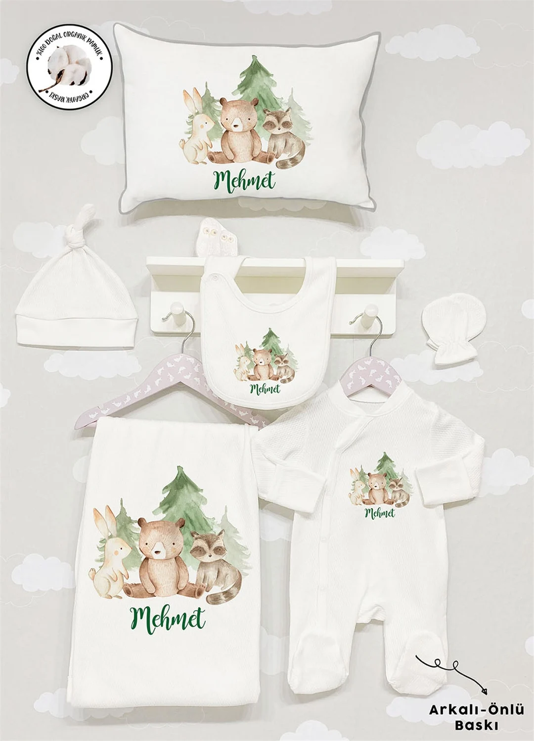 Personalized Organic Cotton Fabric Girls Boy Baby 6-Pcs Rompers Set Custom Clothes Winter Spring 
Personalized Organic Cotton Fabric Girls Boy Baby 6-Pcs Rompers Set Custom Clothes Winter Spring