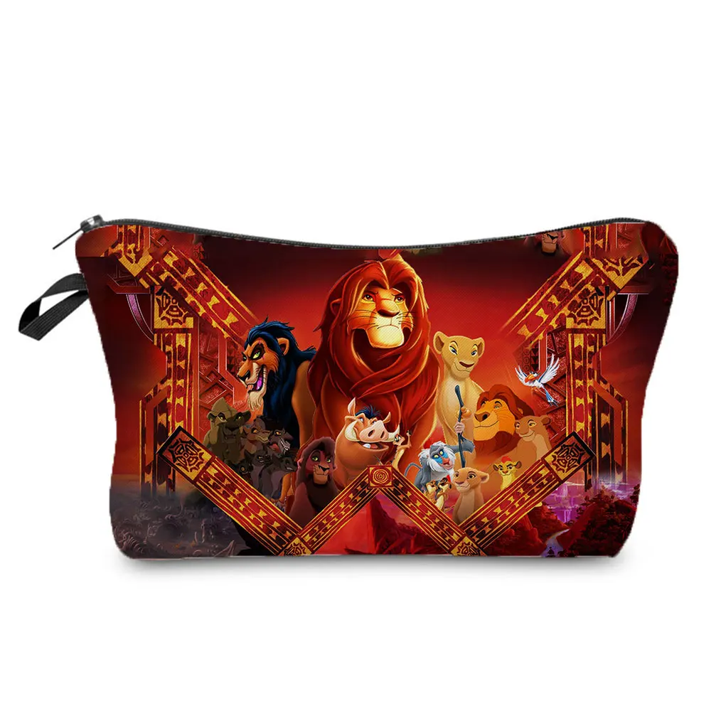 Сумка для косметики с принтом Disney Король Лев фиолетовая женская сумка хранения