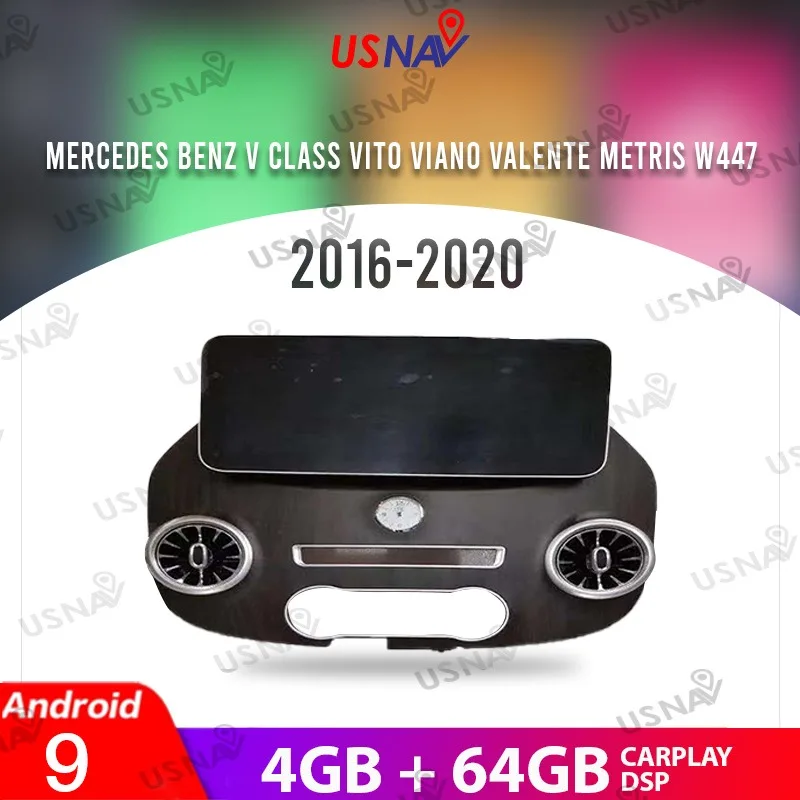 Автомобильный навигатор USNAV, стерео-видеоадаптер 12,3 дюйма для Mercedes Benz V Class Vito Viano Valente Metris W447 2016-2020 Android 9 с GPS
Автомобильный навигатор USNAV, стерео-видеоадаптер 12,3 дюйма для Mercedes Benz V Class Vito Viano Valente Metris W447 2016-2020 Android 9 с GPS