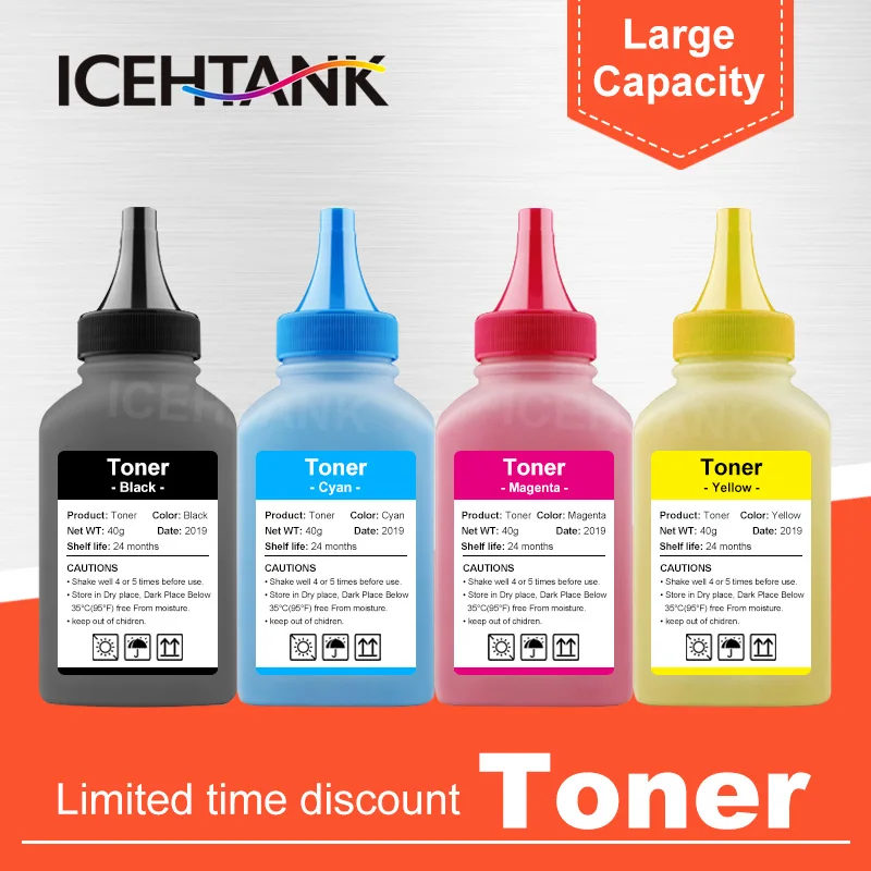 Тонер-порошок ICEHTANK 4 × 40 г, тонер-картридж для лазерного принтера Canon LBP611 LBP612 LBP613 MF632Cdw MF631 MF634 MF632 MF631
Тонер-порошок ICEHTANK 4 × 40 г, тонер-картридж для лазерного принтера Canon LBP611 LBP612 LBP613 MF632Cdw MF631 MF634 MF632 MF631