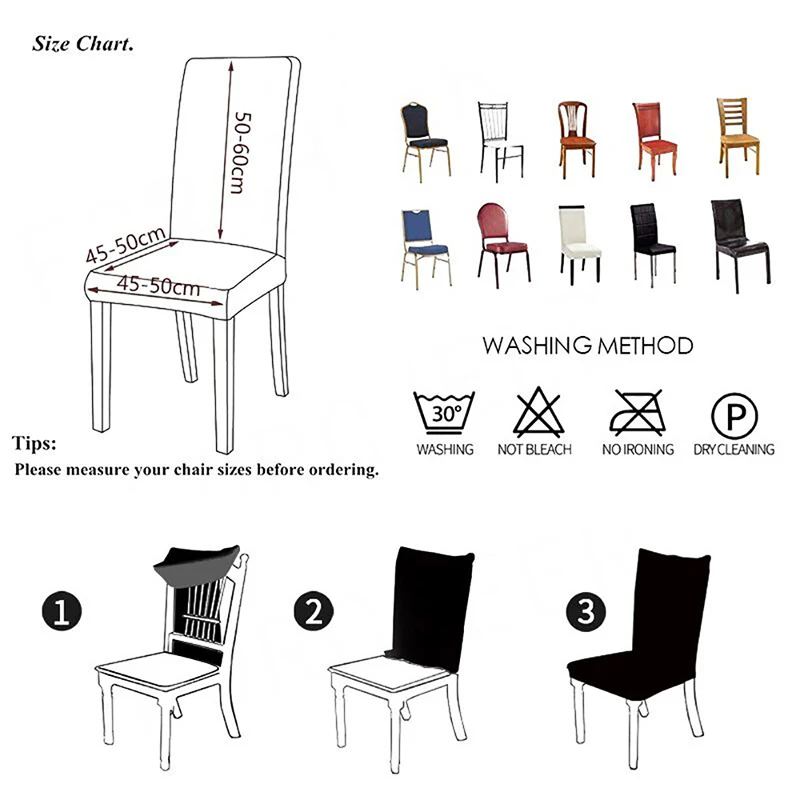Elastic Stretch Dining Chair Covers Removable Solid Color Chair Protector Slipcovers Universal Size1/2/4/6Pcs
Elastic Stretch Dining Chair Covers Removable Solid Color Chair Protector Slipcovers Universal Size1/2/4/6Pcs