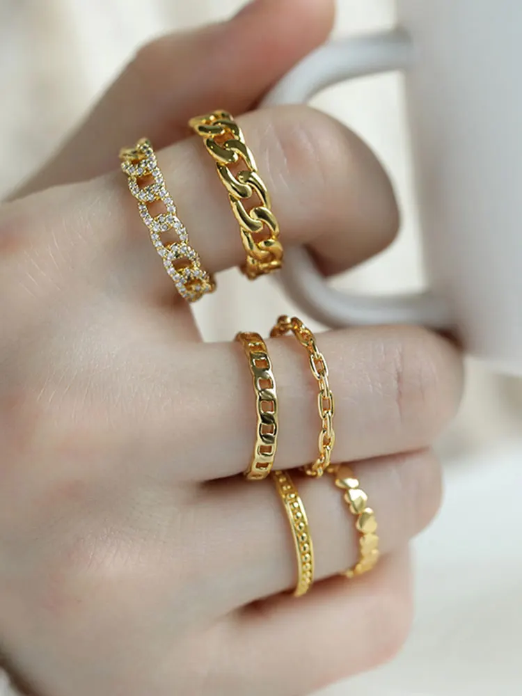 Aesthetic Chain Ring Women Adjustable Stainless Steel Vintage Minimalist Jewelry Accessories Couple Punk Rings Gift For Friends
Aesthetic Chain Ring Women Adjustable Stainless Steel Vintage Minimalist Jewelry Accessories Couple Punk Rings Gift For Friends