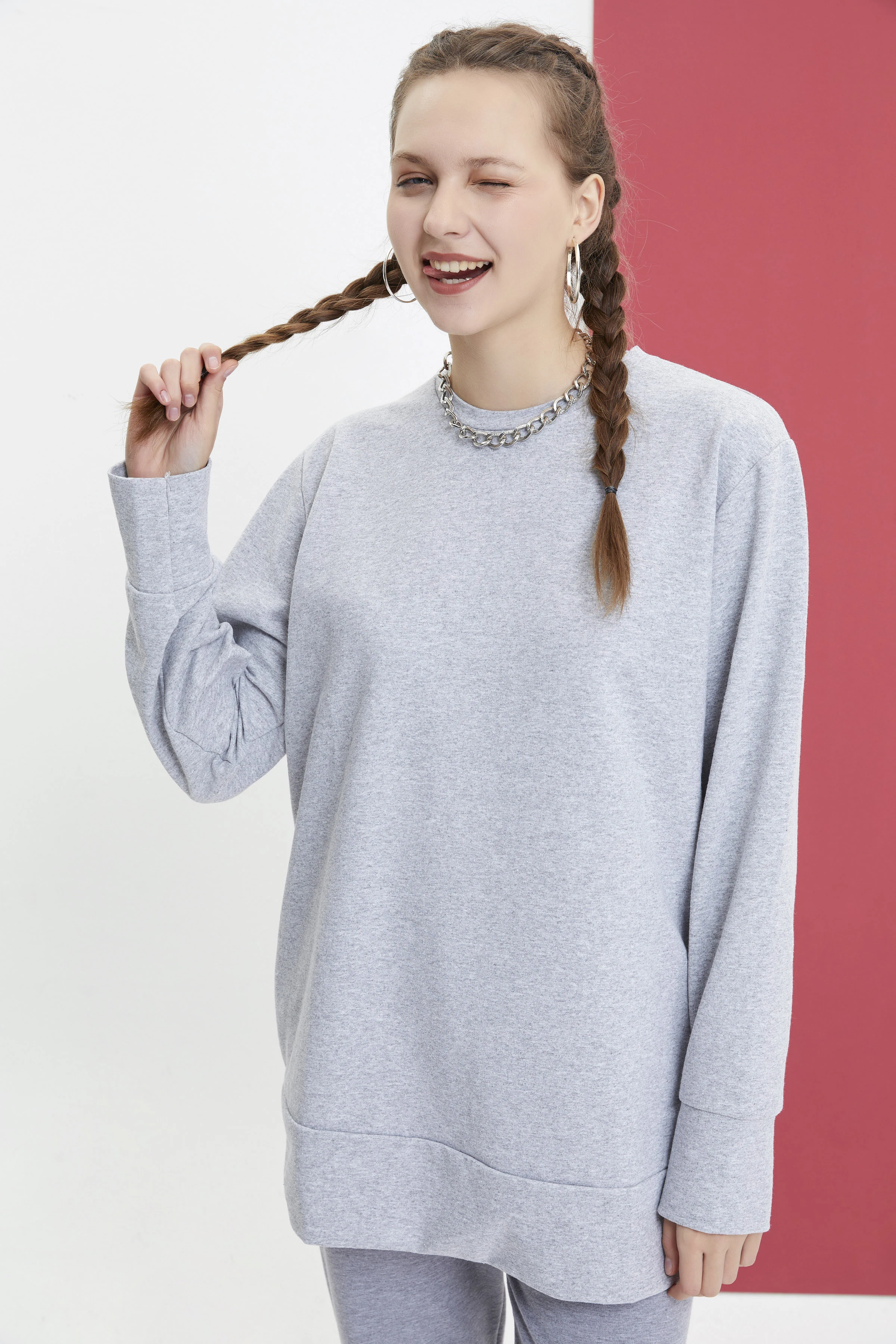 Mirach Basic Flat Sweatshirt for Unisex Women Hoodies Gray Casual Sports Sweatshirt
Mirach Basic Flat Sweatshirt for Unisex Women Hoodies Gray Casual Sports Sweatshirt