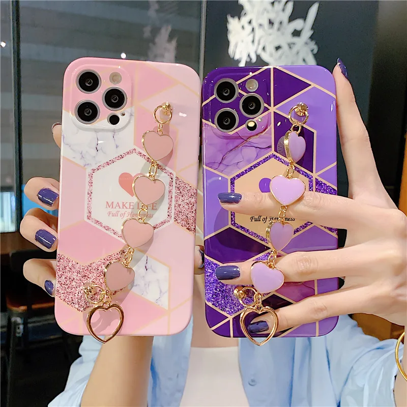 Fashion Marble Splice Soft Phone Case For iphone 7 8 Plus X XS XR MAX 11 Pro 12 MiNi Love heart Bracelet back cover
Fashion Marble Splice Soft Phone Case For iphone 7 8 Plus X XS XR MAX 11 Pro 12 MiNi Love heart Bracelet back cover