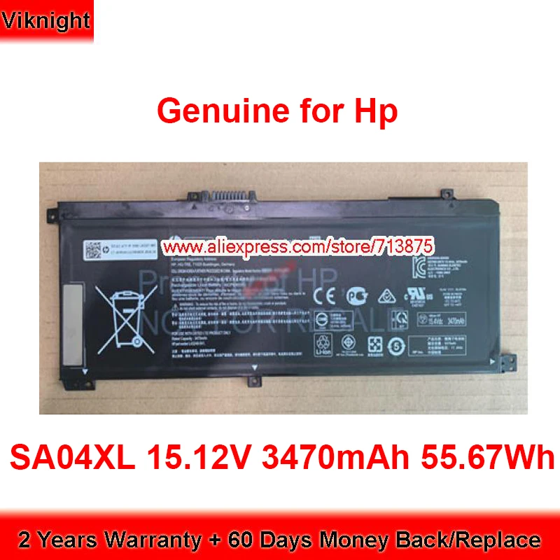 Оригинальная Аккумуляторная Батарея SA04XL для Hp, фотосессия 15,12 в, 3470 мАч, Втч 
Оригинальная Аккумуляторная Батарея SA04XL для Hp, фотосессия 15,12 в, 3470 мАч, Втч