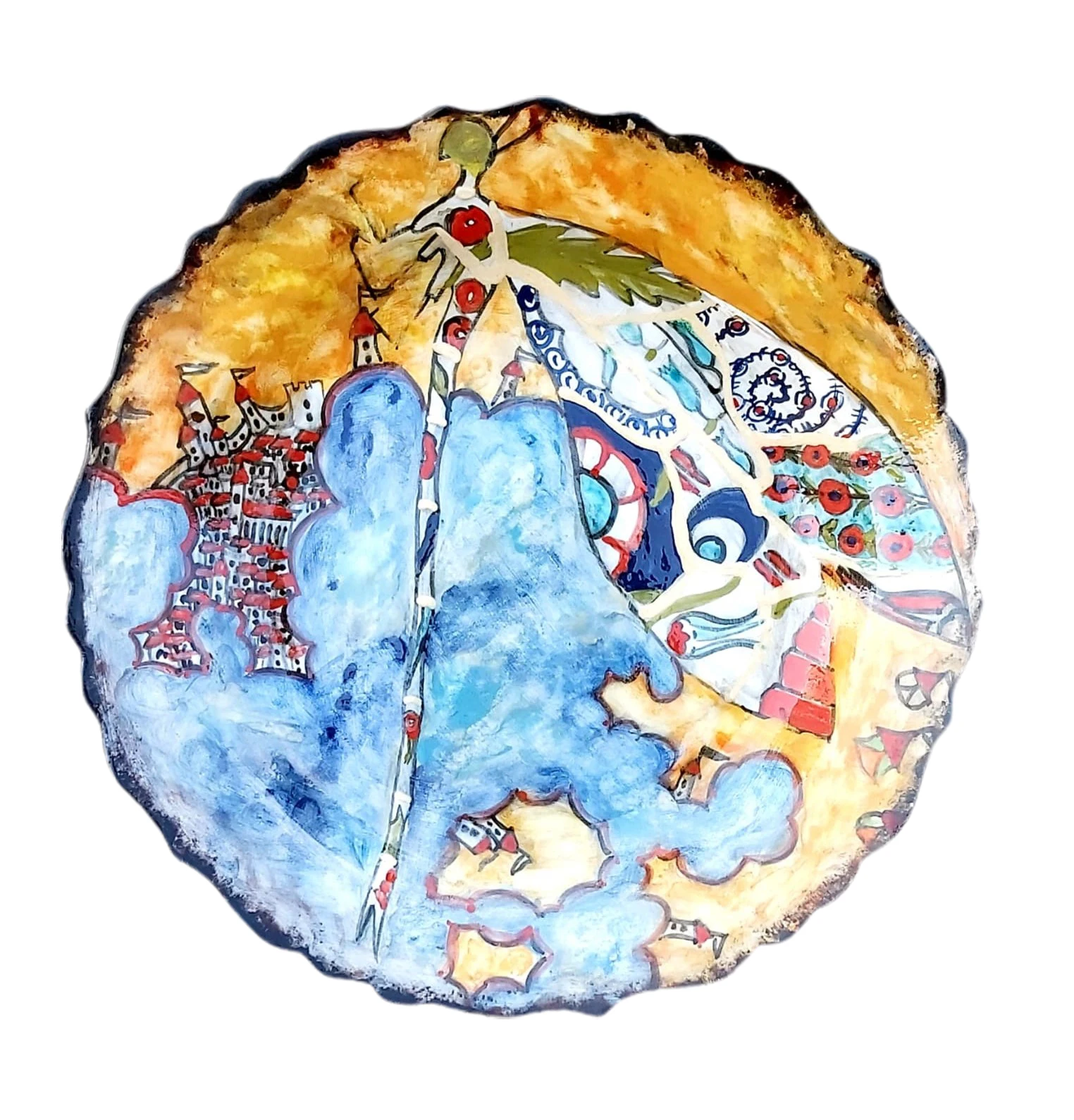 Finecraft Handmade 100% Original and Original Design Ceramic, Tile Decorative Plate and Box Es-662
Finecraft Handmade 100% Original and Original Design Ceramic, Tile Decorative Plate and Box Es-662
