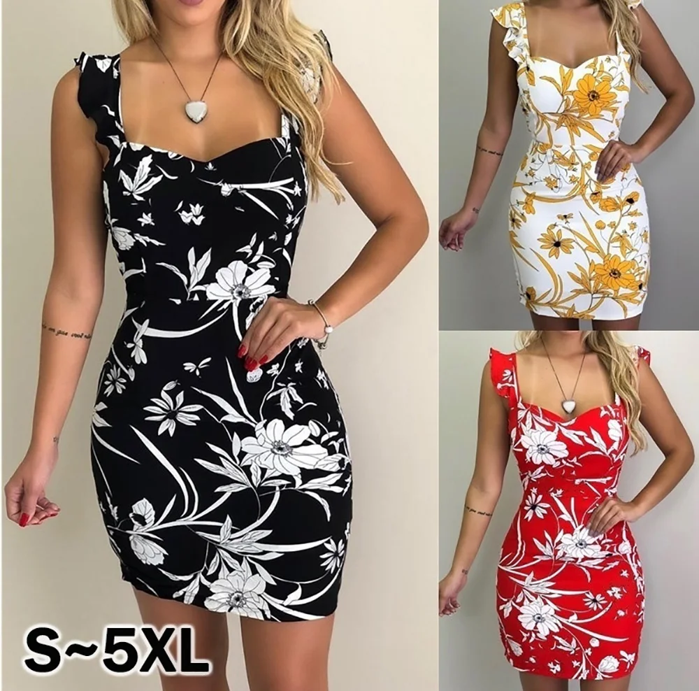 Womens Sexy Backless Square Neck Bodycon Printe Sleeveless Sling Dress Summer New Fashion Package Hip Short Dresses
Womens Sexy Backless Square Neck Bodycon Printe Sleeveless Sling Dress Summer New Fashion Package Hip Short Dresses