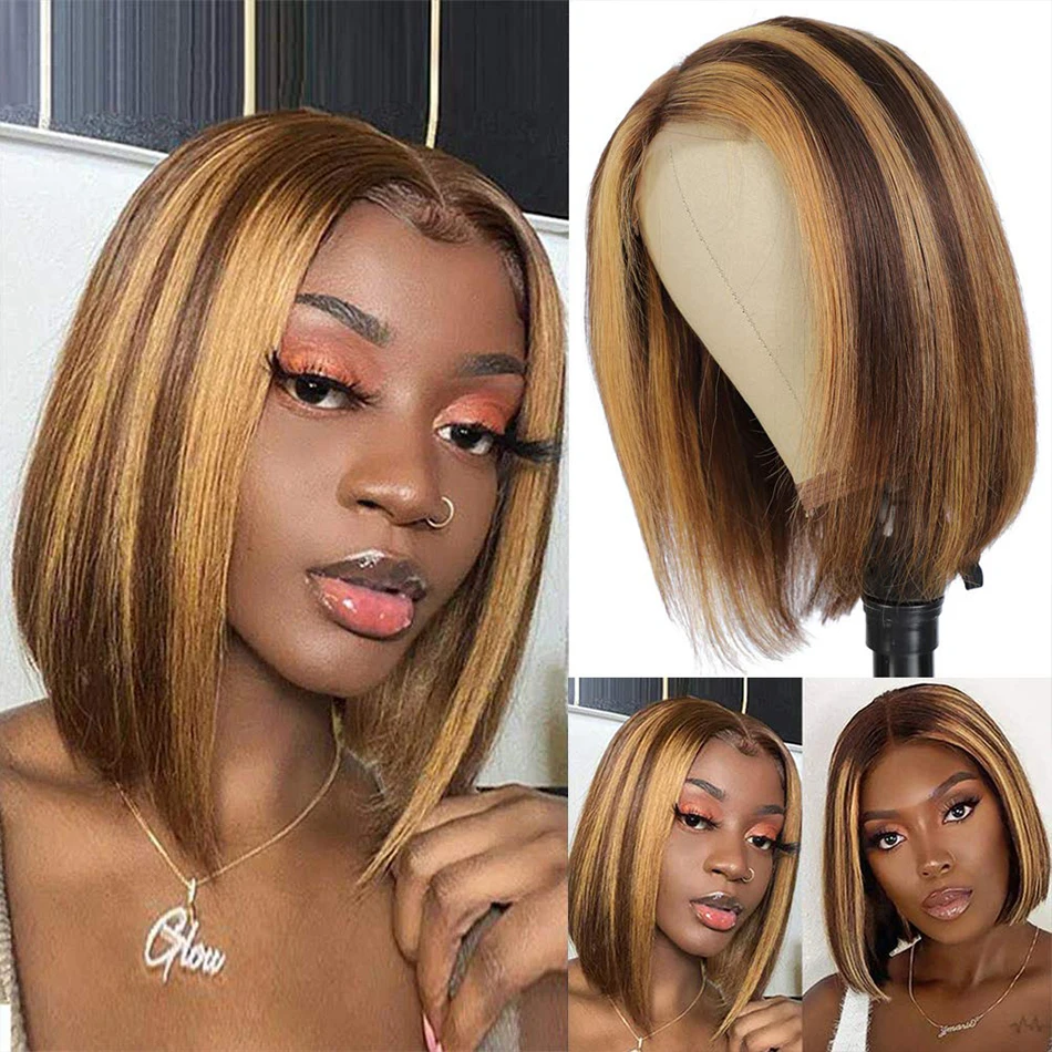 Short Bob Wig Lace Front Human Hair Wigs Highlight Bob Wig Brazilian Remy T Part Lace Front Wig Ombre Colored Straight Hair
Short Bob Wig Lace Front Human Hair Wigs Highlight Bob Wig Brazilian Remy T Part Lace Front Wig Ombre Colored Straight Hair