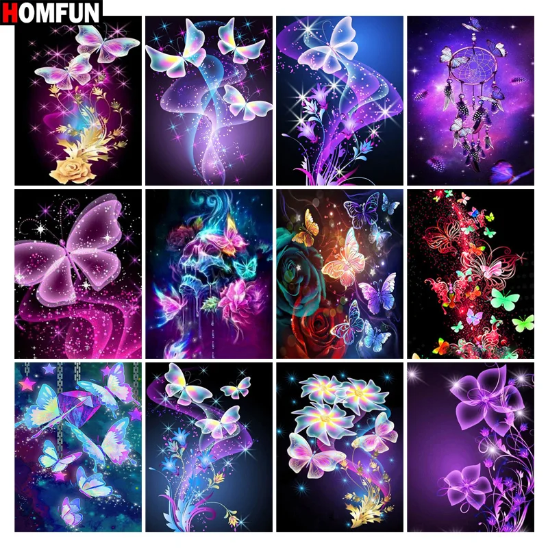 HOMFUN Diy Full Square Round Drill 5D Diamond Painting Cross Stitch Diamond Embroidery "Animal Butterfly" Home Decor Gift
HOMFUN Diy Full Square Round Drill 5D Diamond Painting Cross Stitch Diamond Embroidery "Animal Butterfly" Home Decor Gift