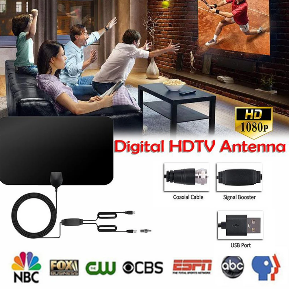 Indoor 1500 Miles Digital Antena TV Aerial Amplified HDTV Antenna 4K DVB-T2 Freeview isdb-tb Local Channel Broadcast
Indoor 1500 Miles Digital Antena TV Aerial Amplified HDTV Antenna 4K DVB-T2 Freeview isdb-tb Local Channel Broadcast