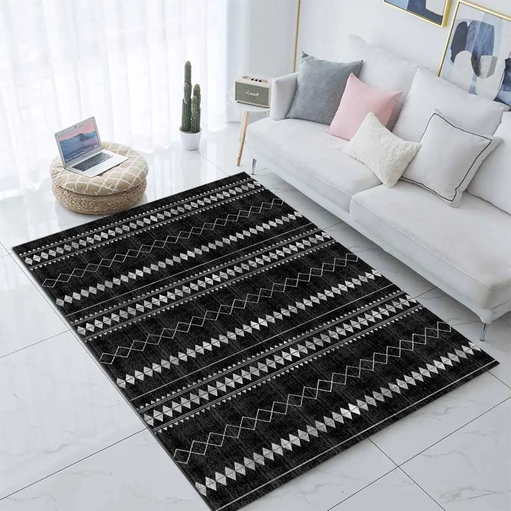 Else Black White Ethnic Bohemian Morrocan 3d Print Non Slip Microfiber Living Room Modern Carpet Washable Area Rug Mat 
Else Black White Ethnic Bohemian Morrocan 3d Print Non Slip Microfiber Living Room Modern Carpet Washable Area Rug Mat