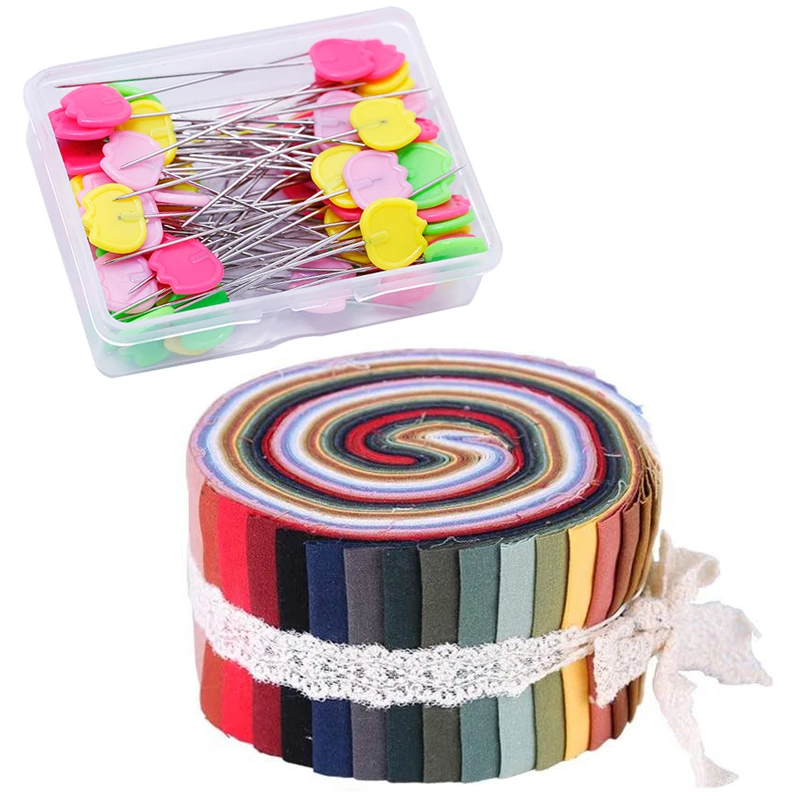 Dailylike 40 Pcs Jelly Roll Fabric, Roll Up Cotton Fabric Quilting Strips, Patchwork Craft Cotton Quilting Fabric+Patchwork Pins
Dailylike 40 Pcs Jelly Roll Fabric, Roll Up Cotton Fabric Quilting Strips, Patchwork Craft Cotton Quilting Fabric+Patchwork Pins