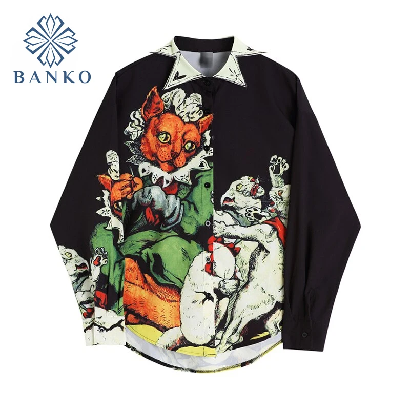 Fashion Long Sleeve Cardigan Shirt Women 2021 Casual Loose Harajuku Print Shirt Summer Vintage Hip Hop Lapel Female Blouses Tops
Fashion Long Sleeve Cardigan Shirt Women 2021 Casual Loose Harajuku Print Shirt Summer Vintage Hip Hop Lapel Female Blouses Tops