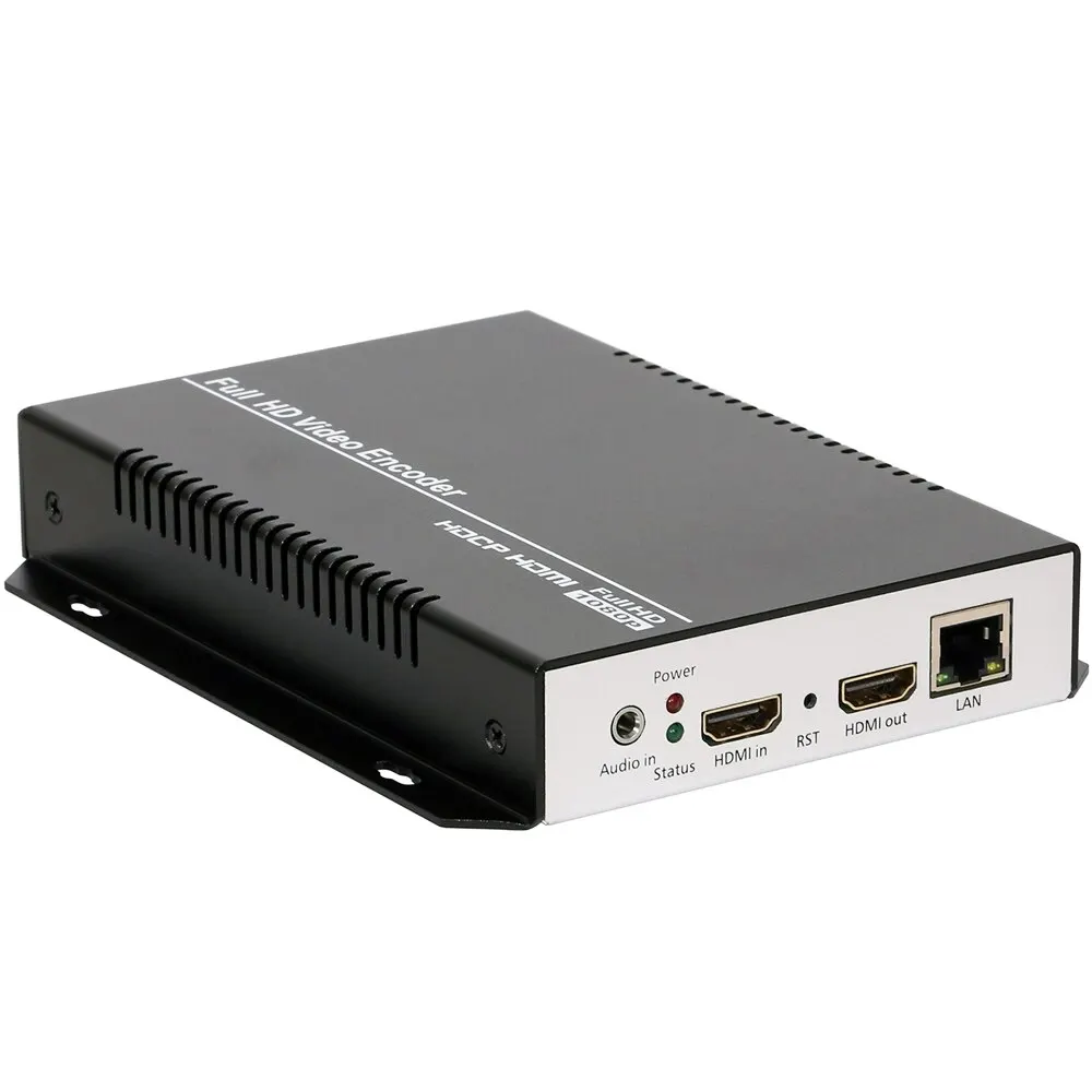 MPEG4 HDMI видео IP энкодер IPTV H.265 H.264 RTSP RTMP Live энкодер для IPTV прямая трансляция Twitch Youtube Facebook 
MPEG4 HDMI видео IP энкодер IPTV H.265 H.264 RTSP RTMP Live энкодер для IPTV прямая трансляция Twitch Youtube Facebook