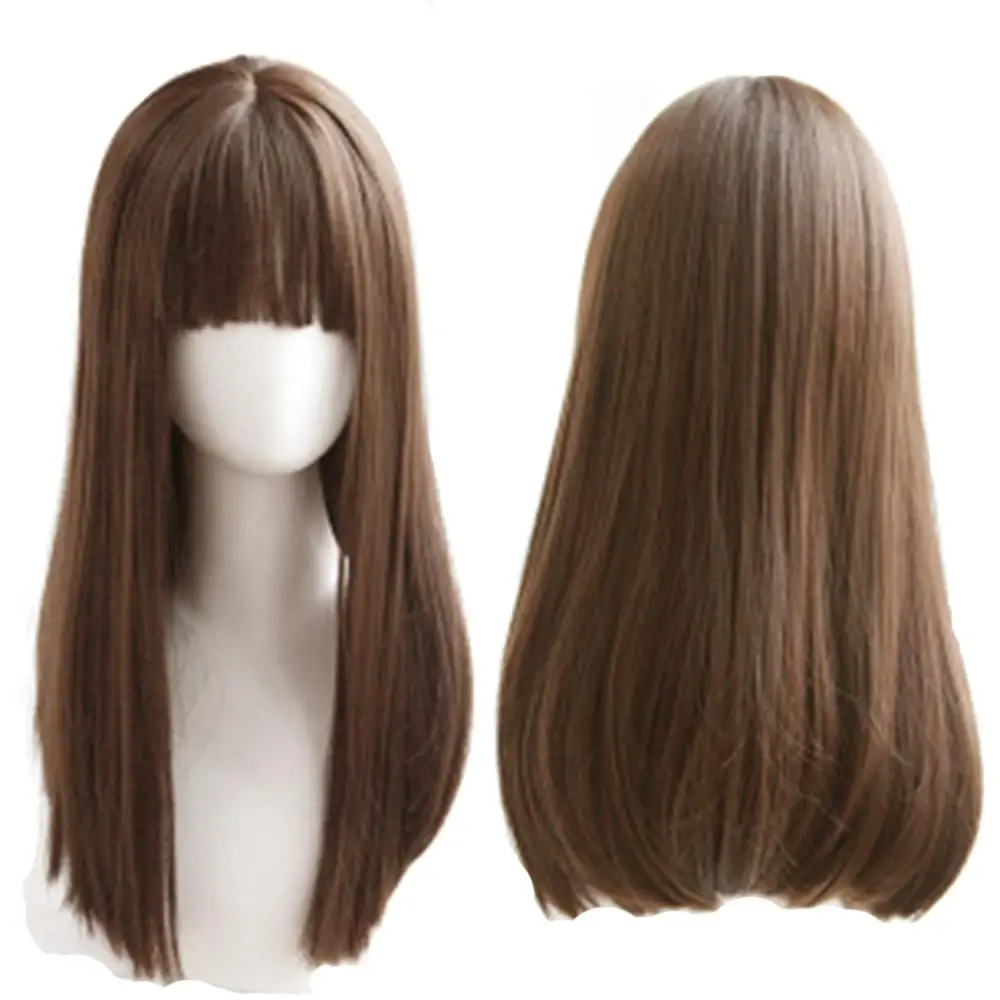 MCOSER 65CM Synthetic Hair Air Bang Black Brown Color Harajuku Cosplay Wig 100% High Temperature Fiber
MCOSER 65CM Synthetic Hair Air Bang Black Brown Color Harajuku Cosplay Wig 100% High Temperature Fiber
