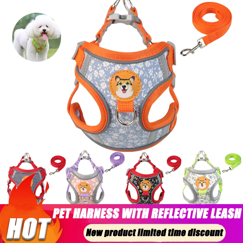 Dog Harness Vest with Leash For Small Medium Dogs Adjustable Pet Chest Strap Dog Cat Collar Outdoor Walking Lead Leashes Harness
Dog Harness Vest with Leash For Small Medium Dogs Adjustable Pet Chest Strap Dog Cat Collar Outdoor Walking Lead Leashes Harness