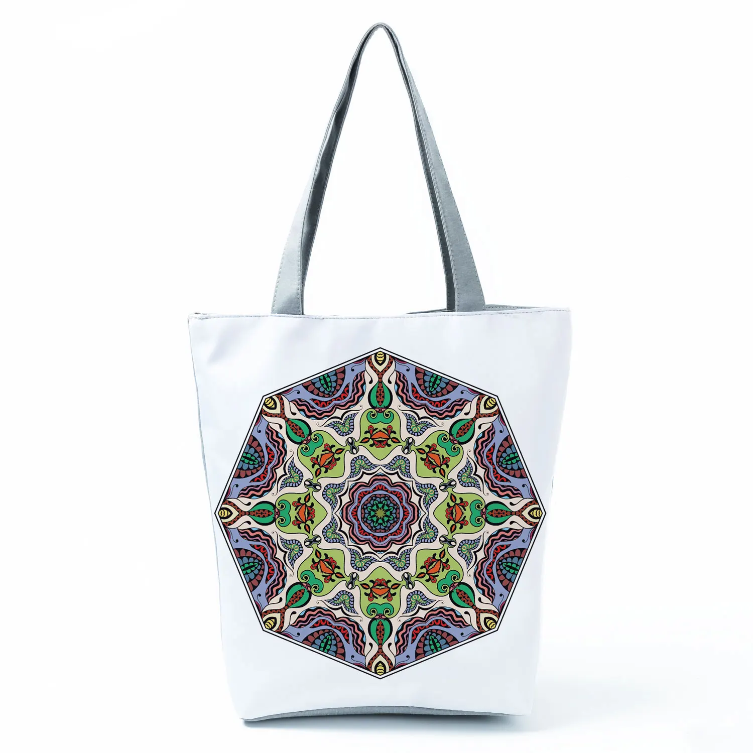 Creativity Art Shoulder Bag Geometry Floral Printed Handbags Chic Fashion Tote Female Portable Shopping Bag Practical Travel Bag
Creativity Art Shoulder Bag Geometry Floral Printed Handbags Chic Fashion Tote Female Portable Shopping Bag Practical Travel Bag