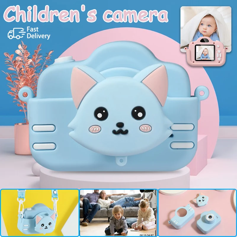 Mini Children Camera 1080P HD Screen Photo Video Games Cute Cat Kids Toy Digital Camera Baby Record Life Birthday Gift Camcorder
Mini Children Camera 1080P HD Screen Photo Video Games Cute Cat Kids Toy Digital Camera Baby Record Life Birthday Gift Camcorder