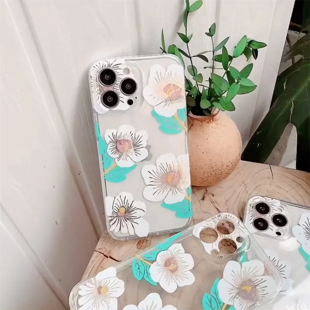 Transparent Electroplated Flower Phone Case For iPhone 13 Pro Max 12 11 Pro XS Max XR X XS 11 Clear Soft Shockproof Back Cover
Transparent Electroplated Flower Phone Case For iPhone 13 Pro Max 12 11 Pro XS Max XR X XS 11 Clear Soft Shockproof Back Cover