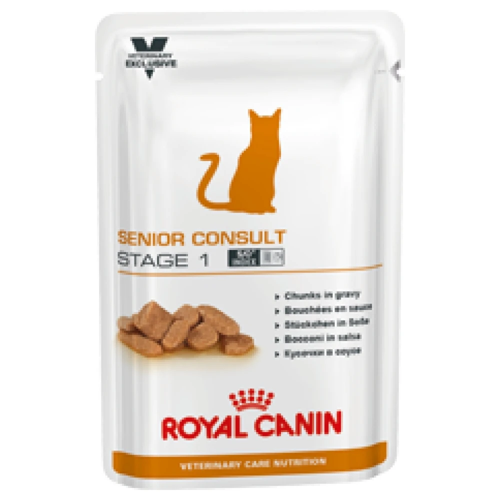 Royal Canin Senior Consult Stage 1 Wet (12x100 г) Корм для котов и кошек старше 7 лет не имеющих видимых