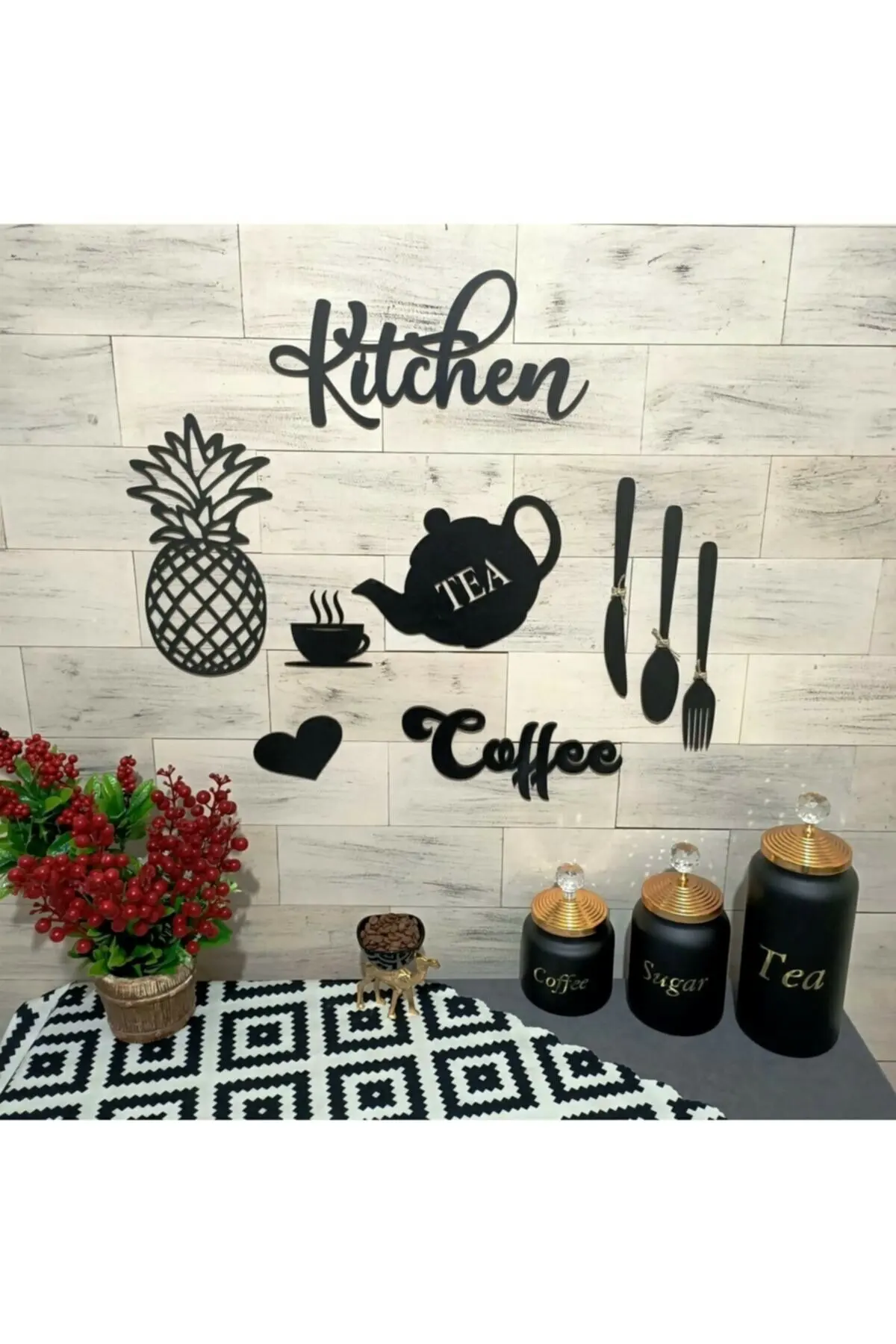 9 Pieces 3D Wooden Decorative Wall Sticker for Kitchen Pineapple Tea Coffee Fork Knife Spoon Home Gift
9 Pieces 3D Wooden Decorative Wall Sticker for Kitchen Pineapple Tea Coffee Fork Knife Spoon Home Gift
