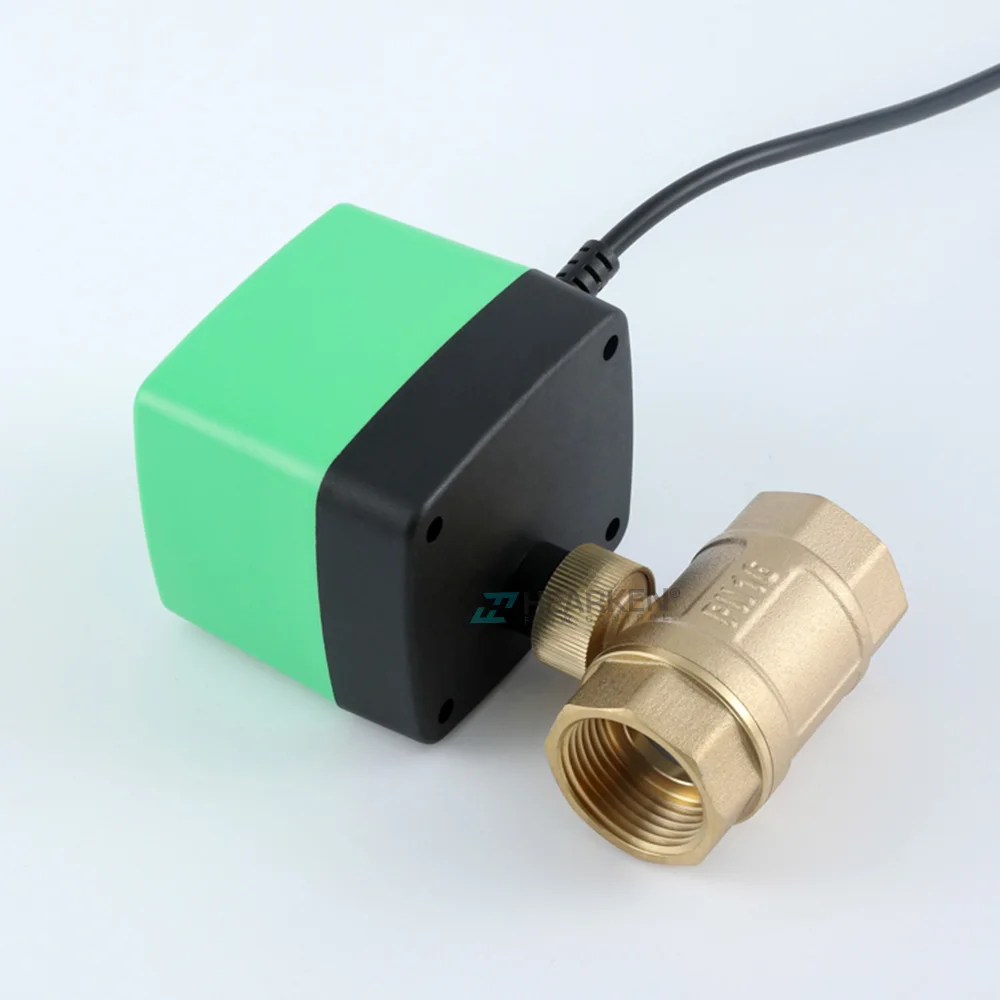 1/2" 3/4" 1" Electric Brass Two Way Ball Valve Three Wires One Control Motorized Ball Valve AC220V PVC Motor For Water
1/2" 3/4" 1" Electric Brass Two Way Ball Valve Three Wires One Control Motorized Ball Valve AC220V PVC Motor For Water
