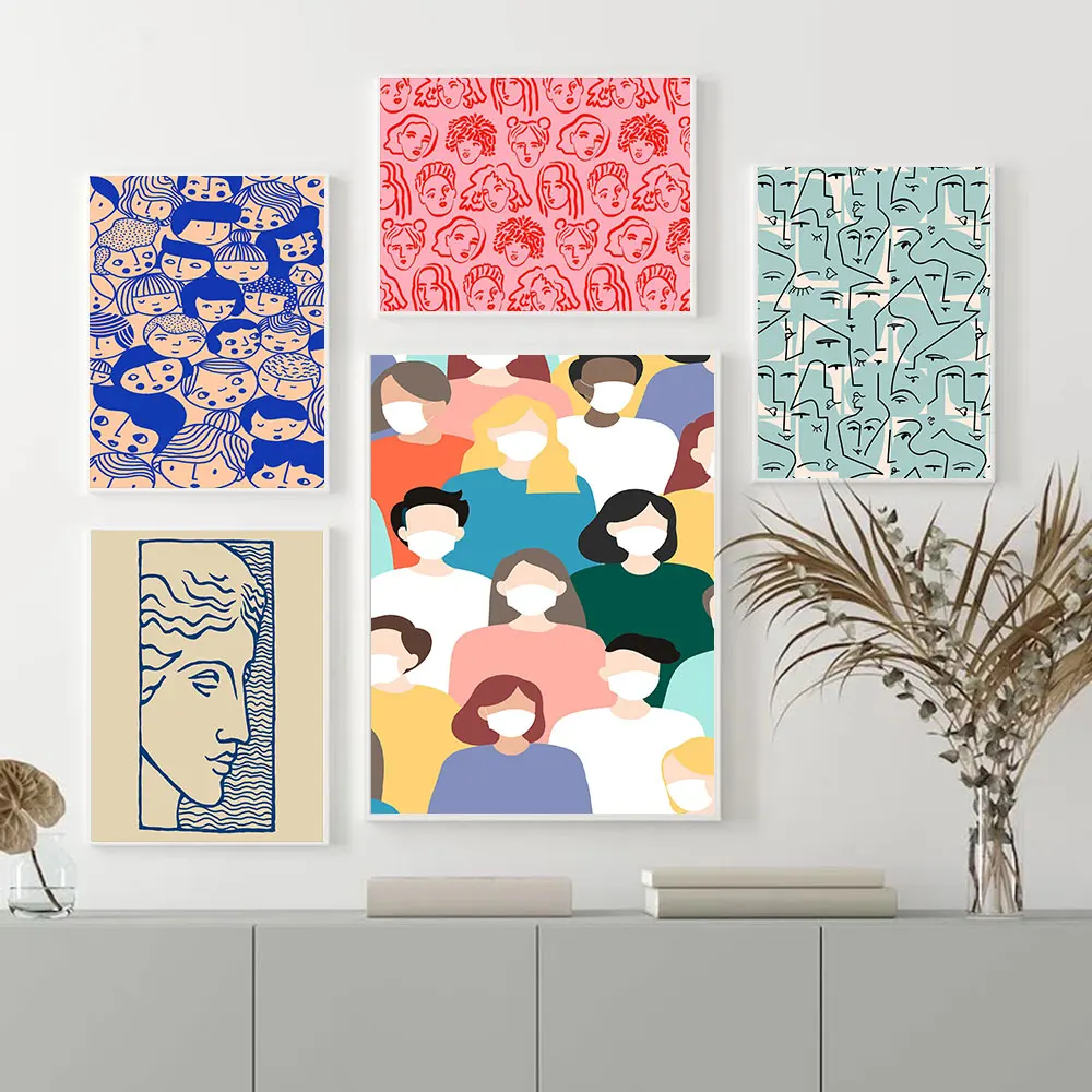 Abstract Line Face Drawing Posters and Print Nordic Canvas Painting Wall Art Colorful Red Blue Pictures Living Room Home Decor
Abstract Line Face Drawing Posters and Print Nordic Canvas Painting Wall Art Colorful Red Blue Pictures Living Room Home Decor