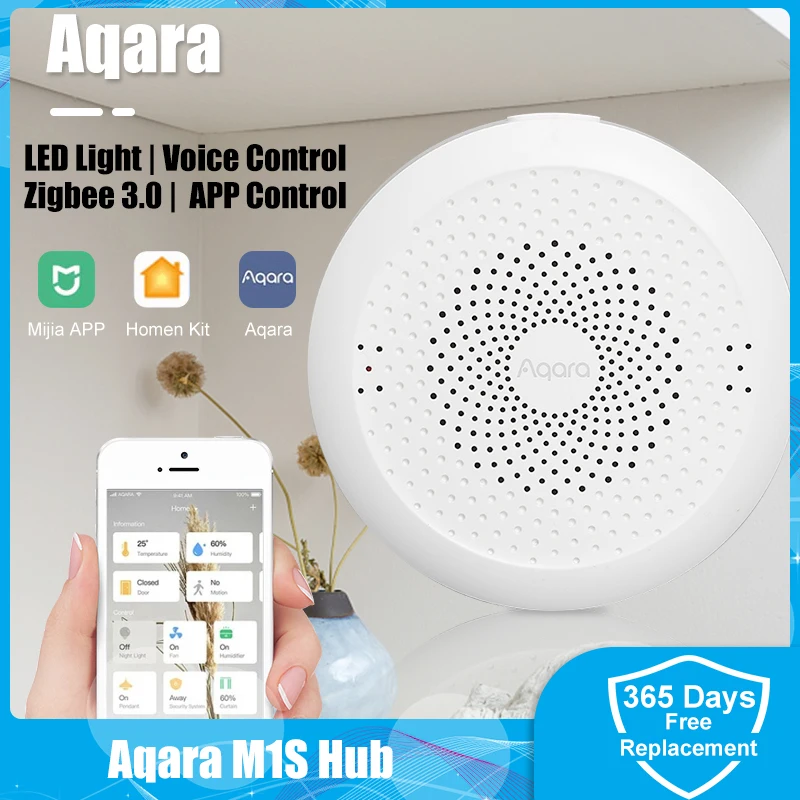 Aqara Hub Zigbee Gateway M1S with Led RGB Zigbee Motion Sensor Smart House Kit Wireless Switch Homekit Mijia Zigbee Smart Home
Aqara Hub Zigbee Gateway M1S with Led RGB Zigbee Motion Sensor Smart House Kit Wireless Switch Homekit Mijia Zigbee Smart Home
