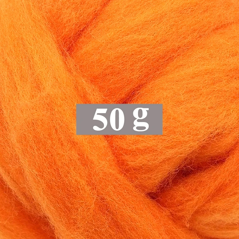 

50g Merino Wool Roving for Needle Felting Kit, 100% Pure Felting Wool, Soft, Delicate, Can Touch the Skin (Color 14)