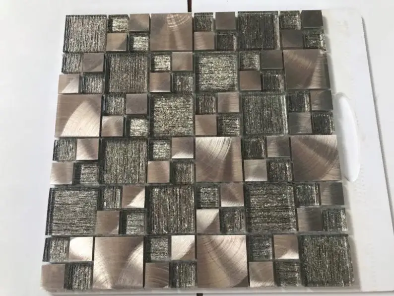 11 PCS Crystal Glass Metal Kitchen Backsplash Tile SSMT1904 Silver Stainless Steel Aluminum Mosaic Wall Tile
11 PCS Crystal Glass Metal Kitchen Backsplash Tile SSMT1904 Silver Stainless Steel Aluminum Mosaic Wall Tile