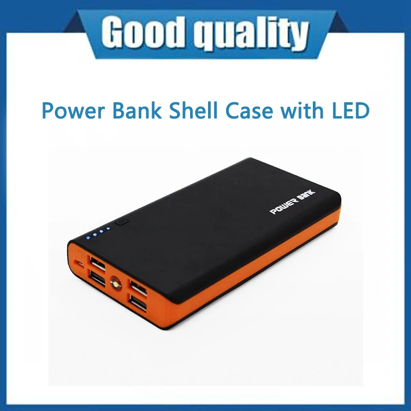 Power Bank Shell Case with LED Flashlight Powered by 6x 18650 Batteries 4 USB Ports 5V 2A Power Bank Charger Case DIY Kits ACEHE
Power Bank Shell Case with LED Flashlight Powered by 6x 18650 Batteries 4 USB Ports 5V 2A Power Bank Charger Case DIY Kits ACEHE