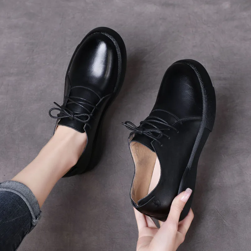 DRKANOL Fashion Handmade Women Oxford Shoes High Quality Genuine Leather Round Toe Lace Up Casual Flat Shoes Zapatos Mujer
DRKANOL Fashion Handmade Women Oxford Shoes High Quality Genuine Leather Round Toe Lace Up Casual Flat Shoes Zapatos Mujer