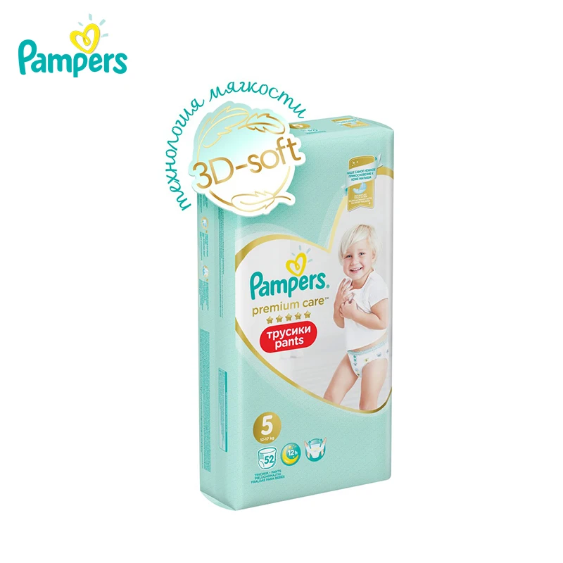 Трусики Pampers Premium Care 12-17 кг размер 5 52 шт. | Мать и ребенок
