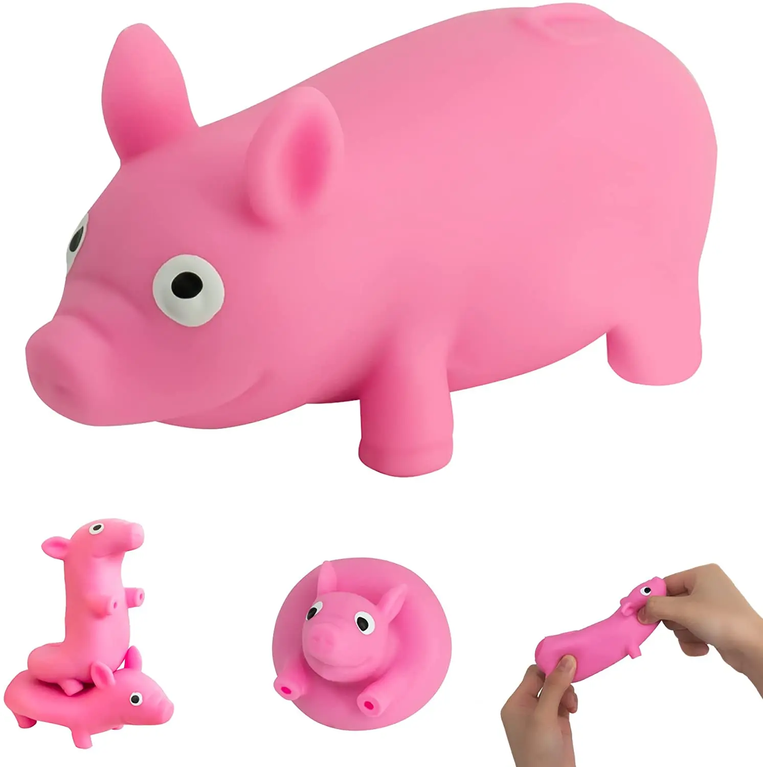 Squishy Stress Piggie Squeeze Anti-Anxiety Funny Rebound Ball Fidget Toy Knead Sand For Humans and Pets Fun and Relax Pink Pig
Squishy Stress Piggie Squeeze Anti-Anxiety Funny Rebound Ball Fidget Toy Knead Sand For Humans and Pets Fun and Relax Pink Pig