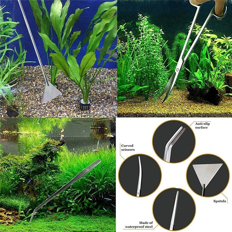 Free Choice Stainless Steel Aquarium Tank Tweezers Scissors Spatula Tool Set Tools Plants And Grass Cleaning Fish Accessories
Free Choice Stainless Steel Aquarium Tank Tweezers Scissors Spatula Tool Set Tools Plants And Grass Cleaning Fish Accessories