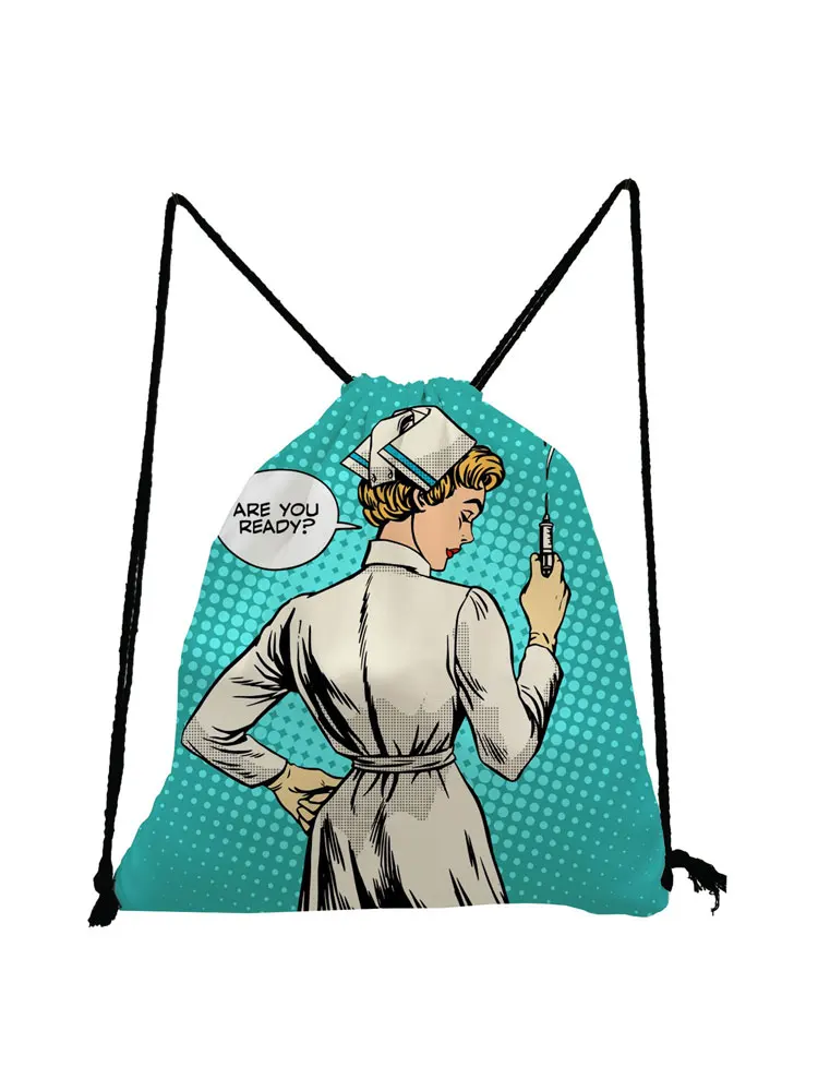 Nurse Print Green Drawstring Bags Fashion Unisex Softback Bag Shoes Bag Gym Travel School Backpack Bag High Capacity Storage Bag
Nurse Print Green Drawstring Bags Fashion Unisex Softback Bag Shoes Bag Gym Travel School Backpack Bag High Capacity Storage Bag