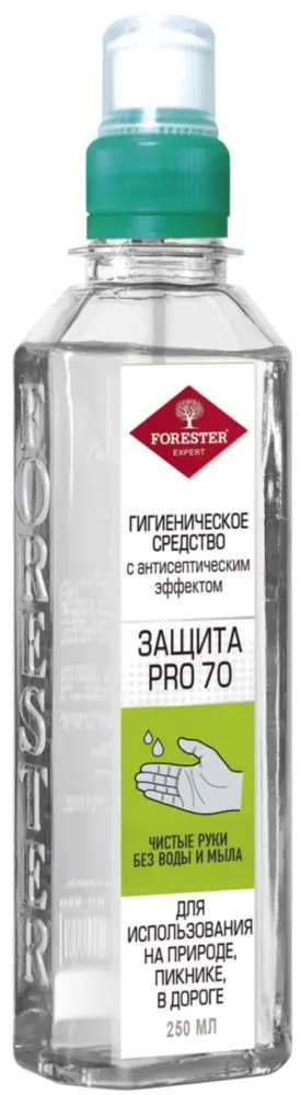 Гигиеническое средство с антисептическим эффектом Forester Защита Pro 70 для
