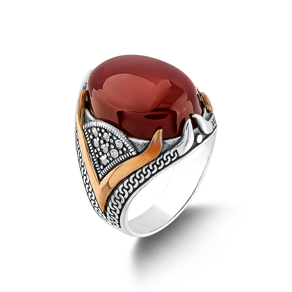 Ornate Model Red Agate Silver Ring, Islamic Ring Turkish Men Ring, Handmade Men Jewelry Gifts For Father 925 Sterling Silver
Ornate Model Red Agate Silver Ring, Islamic Ring Turkish Men Ring, Handmade Men Jewelry Gifts For Father 925 Sterling Silver