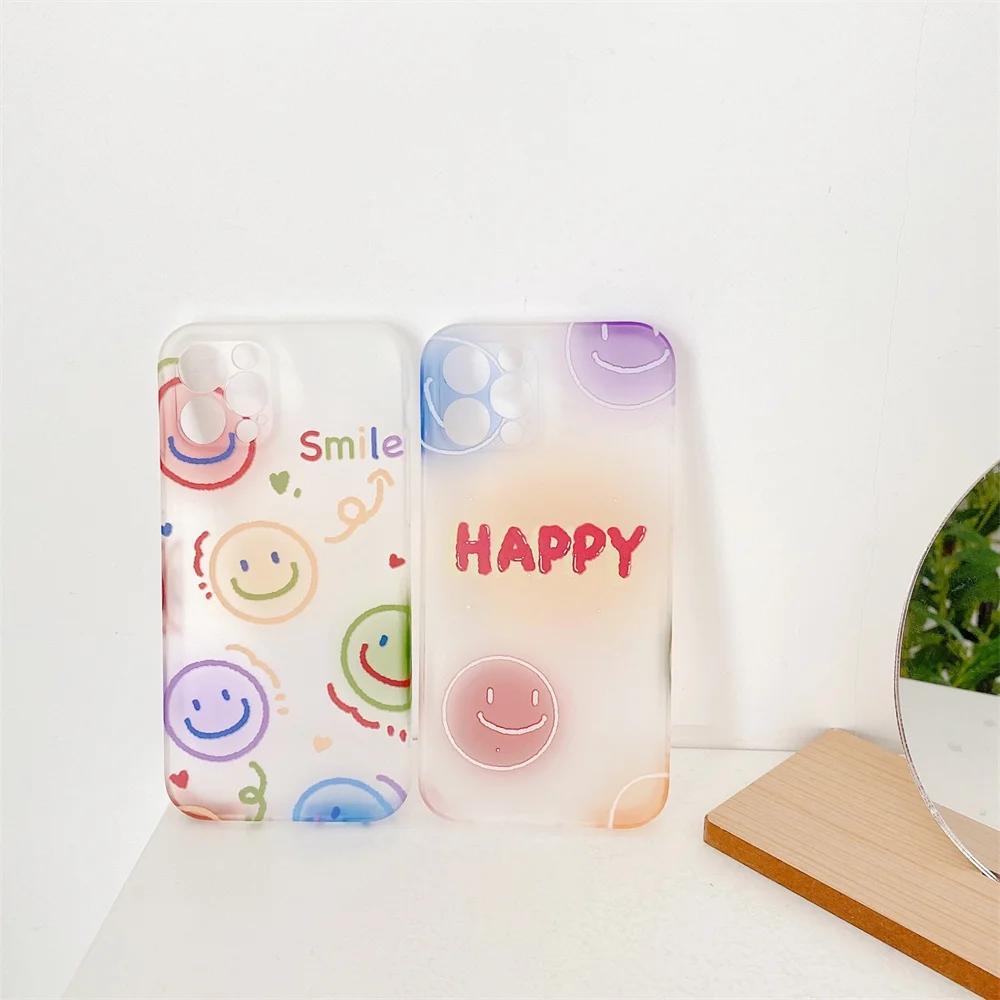 INS Cute Cartoon Smiley Phone Case For iPhone 12 11 Pro Max Cases Soft Silicone Cover For iphone X Xs Max Xr 7 8 Puls SE 2020
INS Cute Cartoon Smiley Phone Case For iPhone 12 11 Pro Max Cases Soft Silicone Cover For iphone X Xs Max Xr 7 8 Puls SE 2020
