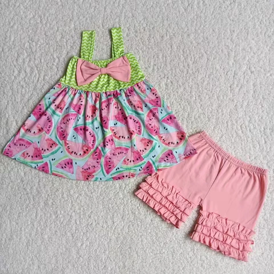 summer toddler kids baby girl clothes set sleeveless watermelon top and pink shorts outfit clothing children clothes set
summer toddler kids baby girl clothes set sleeveless watermelon top and pink shorts outfit clothing children clothes set