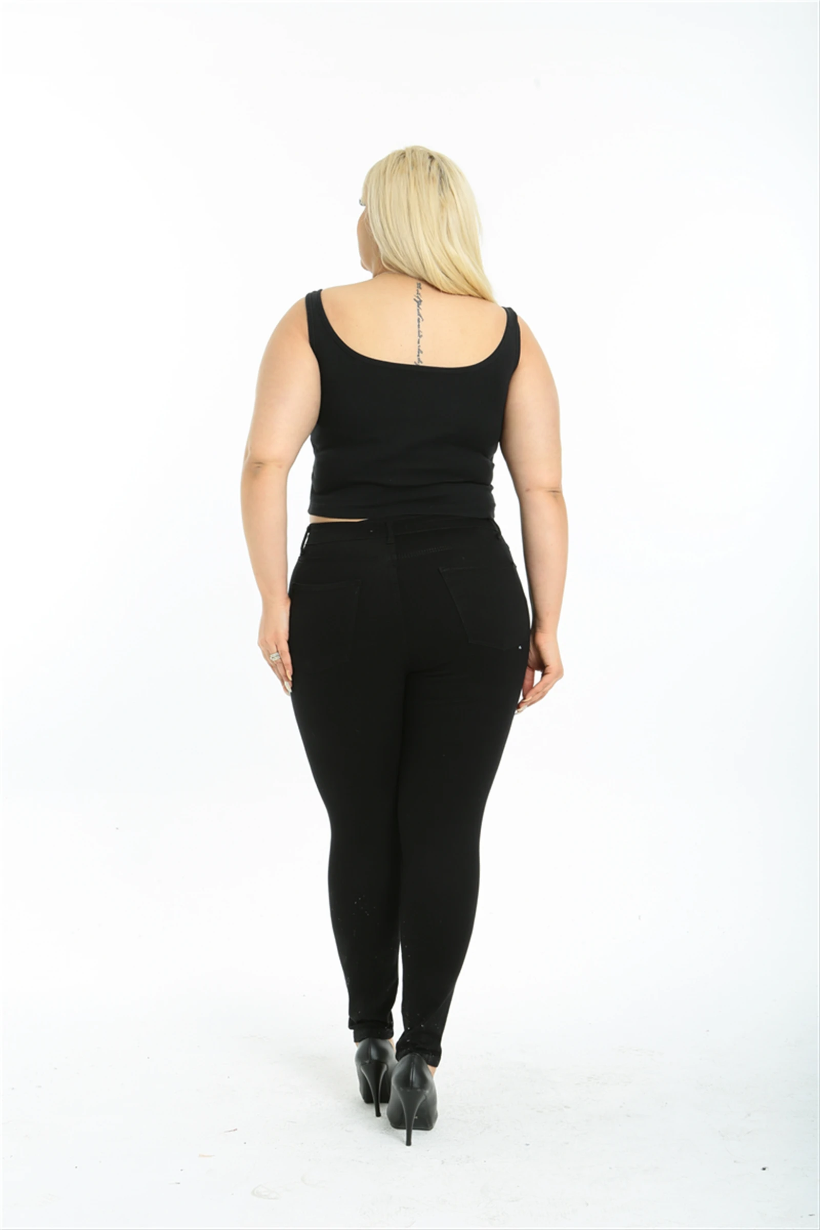 Diaves Plus Size Women New Summer Fashion High Waist Black Skinny Eagle Figure Detailed Jeans up to 6XL
Diaves Plus Size Women New Summer Fashion High Waist Black Skinny Eagle Figure Detailed Jeans up to 6XL