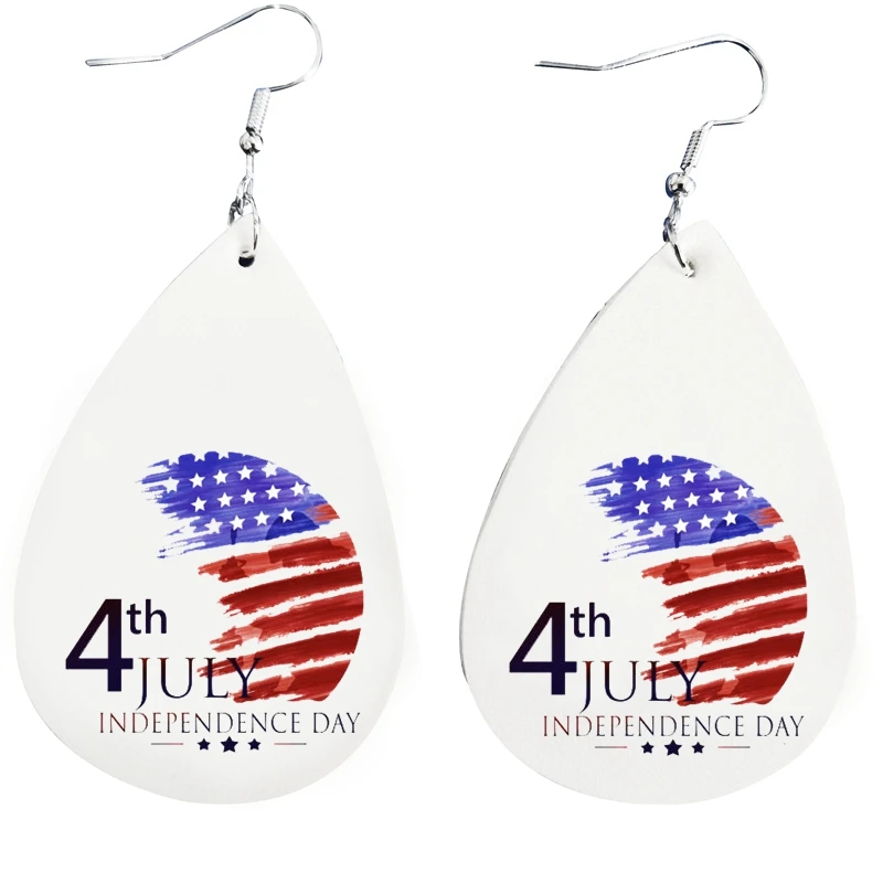 Autism US Flag Teardrop Earrings New Patriotic 4th Of July Faux Leather Earrings Gift For Women
Autism US Flag Teardrop Earrings New Patriotic 4th Of July Faux Leather Earrings Gift For Women