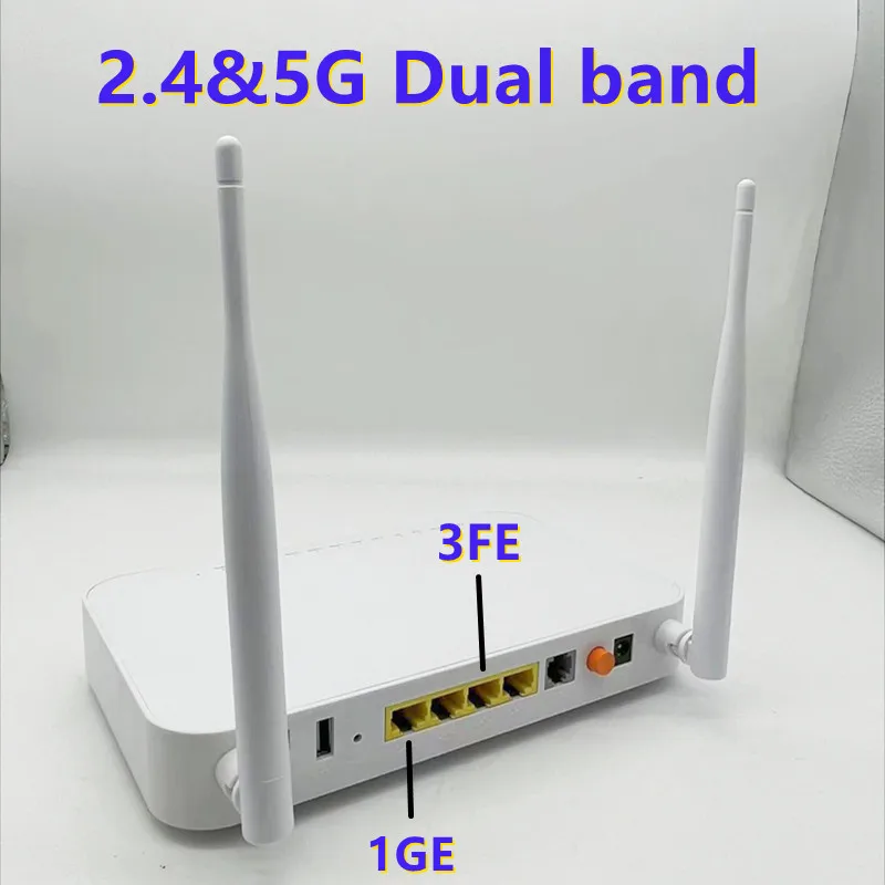Yixton Free shipping 1PC XPON ONU 1GE+3FE+2USB+TEL WIFI 2.4G&5G Dual Band ONT without power English version
Yixton Free shipping 1PC XPON ONU 1GE+3FE+2USB+TEL WIFI 2.4G&5G Dual Band ONT without power English version