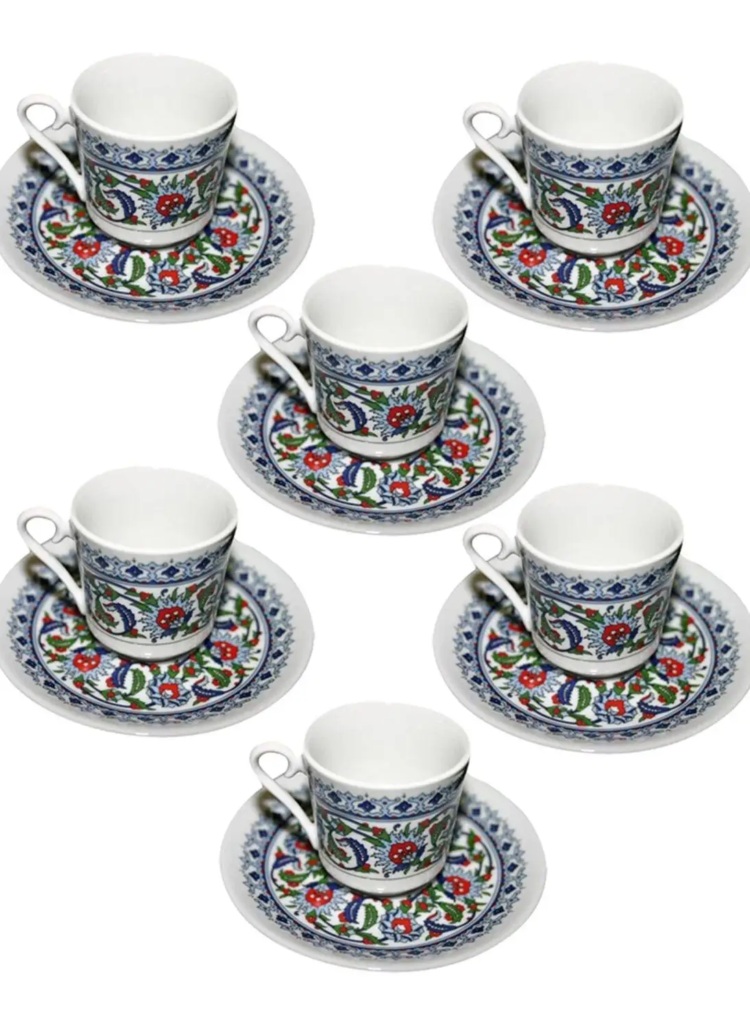 12 Pc Turkish And Greek Coffee Cup Plus Plate High Quality Thin Porcelain With Authentic Hand Paint Stylish Gift
12 Pc Turkish And Greek Coffee Cup Plus Plate High Quality Thin Porcelain With Authentic Hand Paint Stylish Gift