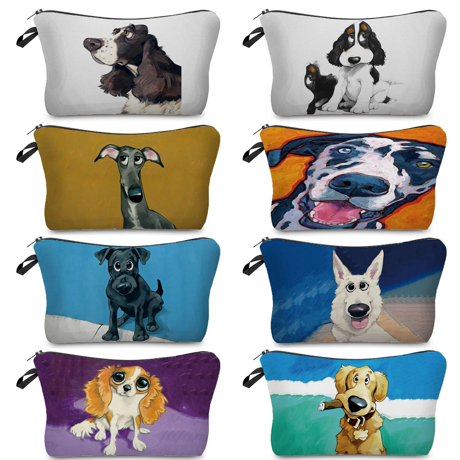Cosmetic Bags Greyhound Black Dog Print Women's Bag Fashion Makeup Bag Folding Organizer Bags Hot Sale Pencil Cases Wholesale
Cosmetic Bags Greyhound Black Dog Print Women's Bag Fashion Makeup Bag Folding Organizer Bags Hot Sale Pencil Cases Wholesale