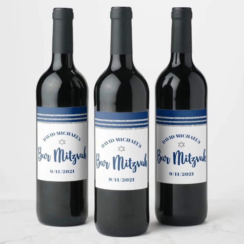 100 Pcs Bar mitzvah Customized wine Bottle Label Sticker Seals Personalized Package Bar Mitzvah Party Favors Gift
100 Pcs Bar mitzvah Customized wine Bottle Label Sticker Seals Personalized Package Bar Mitzvah Party Favors Gift
