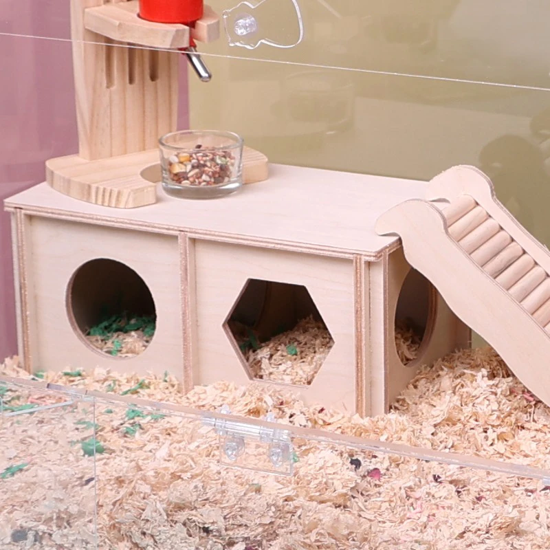 Hamster Wooden House Multi-Functional Escape House Maze Toy Nest Landscaping Supplies Wooden House
Hamster Wooden House Multi-Functional Escape House Maze Toy Nest Landscaping Supplies Wooden House
