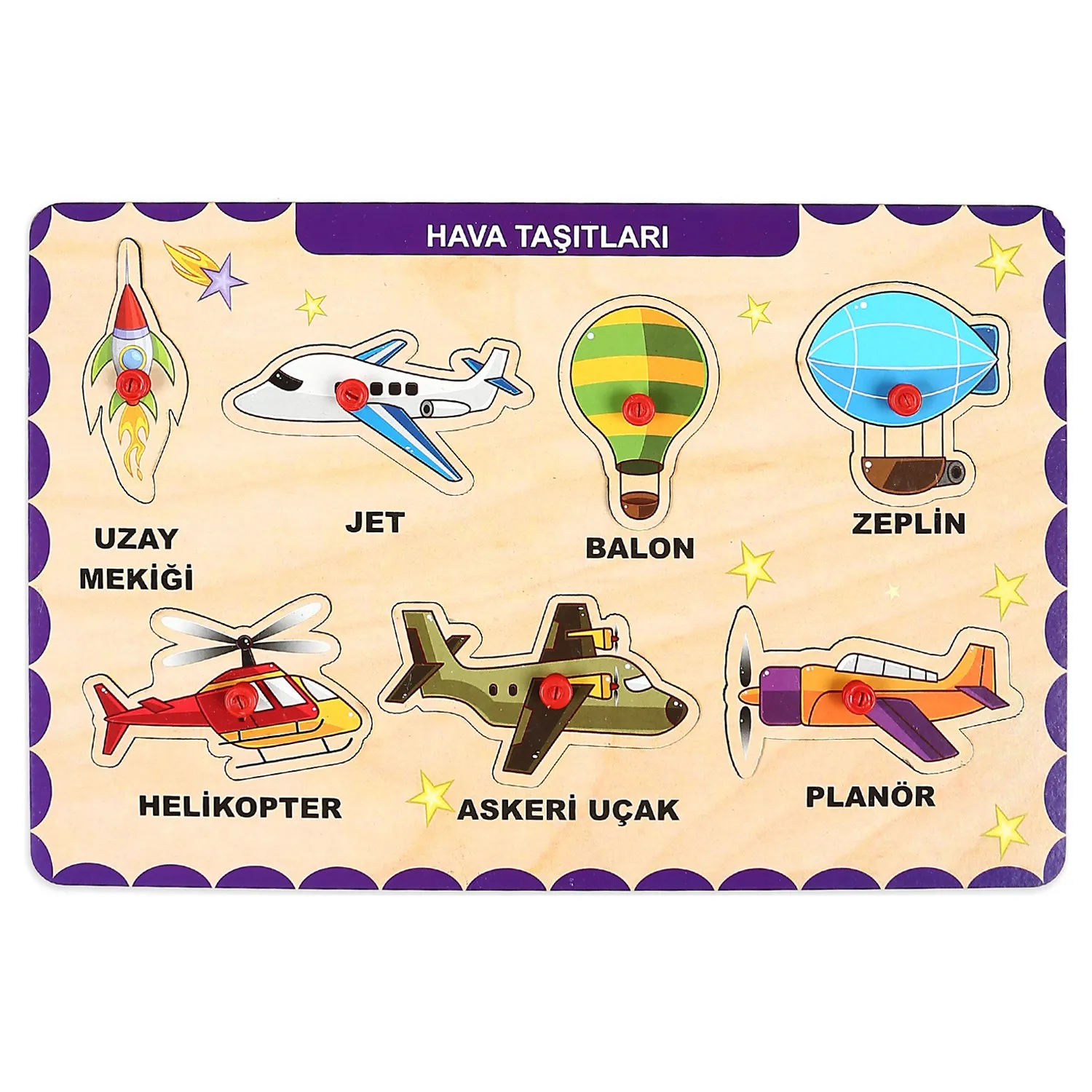 Educational Puzzle Aircraft with Wooden Handle Space Shuttle Jet Balloon Helicopter child development gift surprise
Educational Puzzle Aircraft with Wooden Handle Space Shuttle Jet Balloon Helicopter child development gift surprise